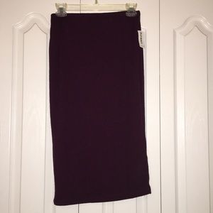 Maroon Pencil Skirt (NEW)